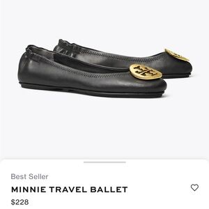 Tory Burch Minnie Travel Ballet- great condition